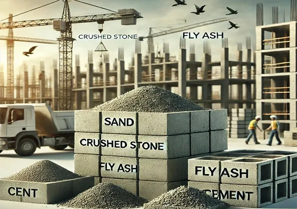 Zein materialez eginda daude hormigoizko adreilua?